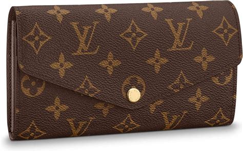 lv wallet brown checks|louis vuitton sarah wallet monogram.